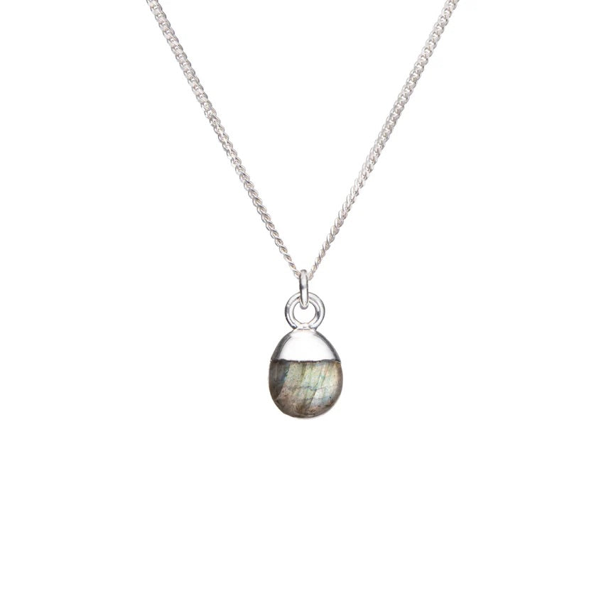 Labradorite Tiny Tumbled Necklace