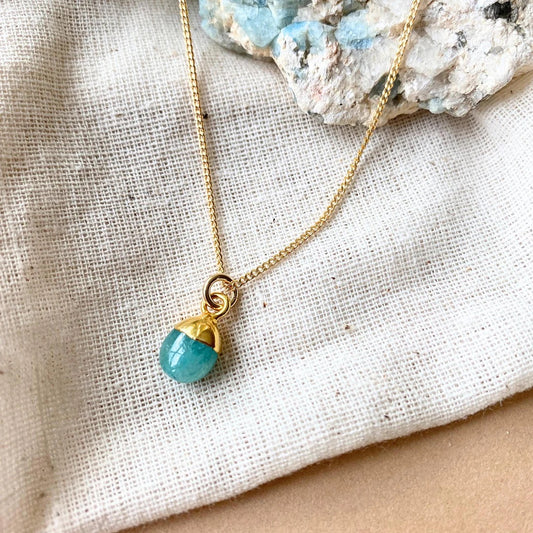 Amazonite Tiny Tumbled Necklace